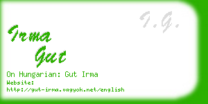 irma gut business card